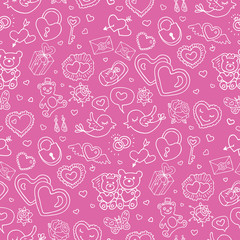 Seamless wedding patterns.