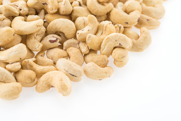 cashews isolated on white background