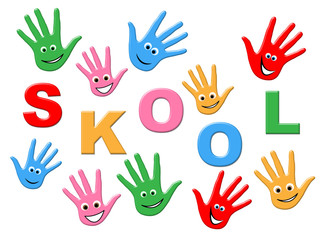 Fototapeta premium School Kids Indicates Children Develop And Studying