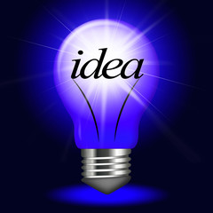 Ideas Lightbulb Shows Thoughts Creativity And Invention