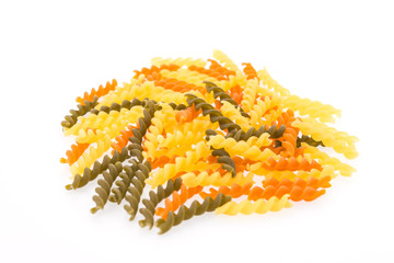 Pasta isolated on white background