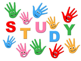 Fototapeta premium Education Study Shows Youths Youngsters And College