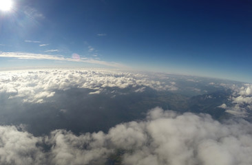 Aerial View - Clouds and Blue Sky - 4500m