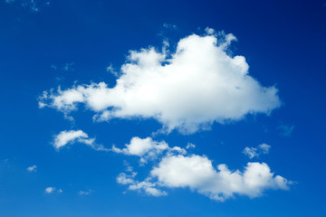Naklejka na ściany i meble blue sky with cloud closeup