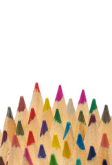 Texture of colored pencils