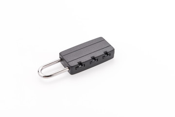 Padlock isolated on white