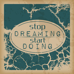 Retro motivational background