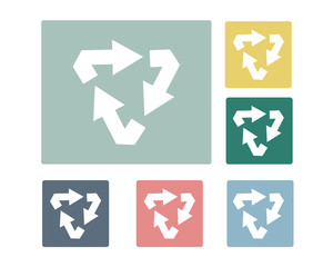 Basic Recycle Icon Symbol