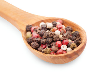 Spices. Spice in Wooden spoon.