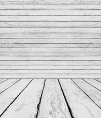 White wood background