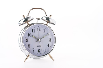 Clock isolated on white background