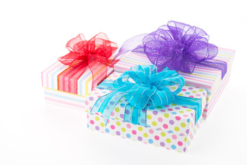 Gift box isolated on white background