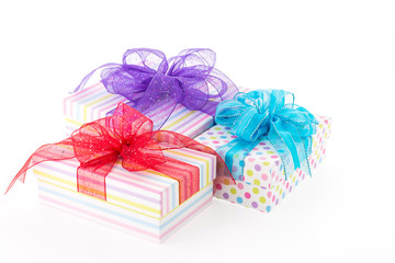 Gift box isolated on white background