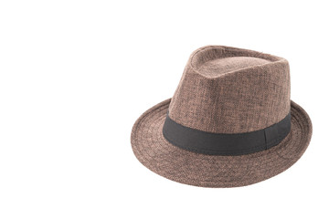 Fototapeta na wymiar Straw hat isolated on white background