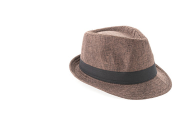 Straw hat isolated on white background