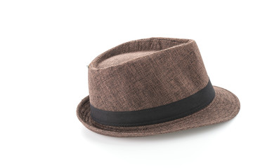Straw hat isolated on white background