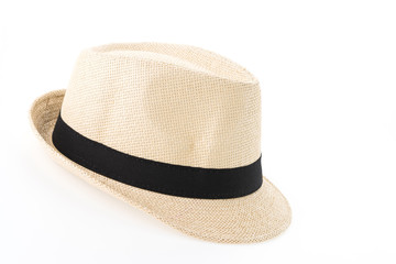 Straw hat isolated on white background