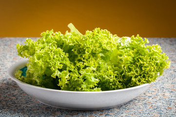 bowl of lettuce