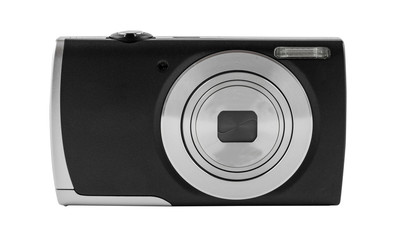 Digital camera isolated on white background