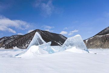 Ice floes on Baikal