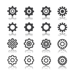 Obraz premium Settings icon set