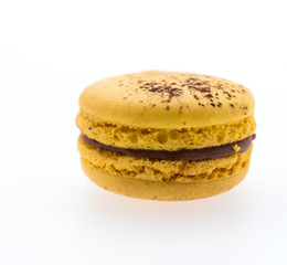 Macaroons isolated on white