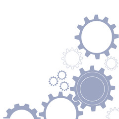 Vector abstract gears background