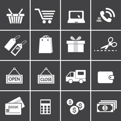 Shopping Icon Set.