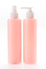 Cosmetic bottle isolated on white