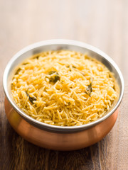 indian golden biryani rice