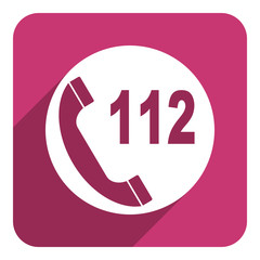 112 call flat icon