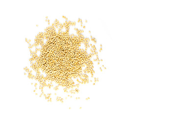 millet grain isolated on white background