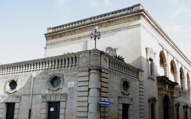 Fototapeta na wymiar palazzo storico a presicce