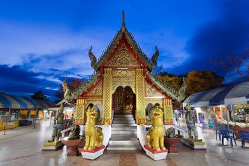 Wat Phra That Doi Kham, Buddhist temple in the historic of Chian