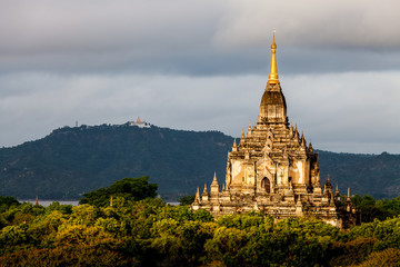 Sunrise over Bagan temples, Myanmar