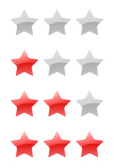 Obraz premium vector rating stars