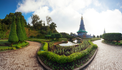 Doi Inthanon national park panorama in Chiang Mai, Thailand