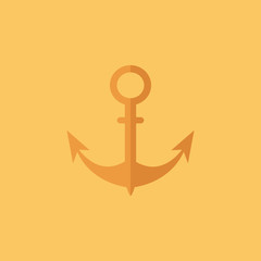 Anchor. Transportation Flat Icon