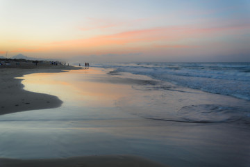 Puesta de sol en Valencia