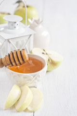 Apple and honey background