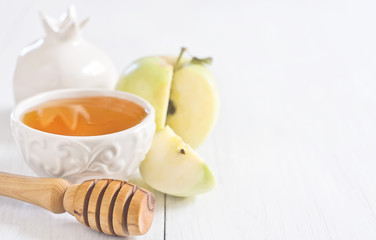 Apple and honey background