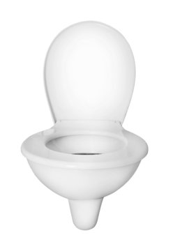 Toilet bowl.  Picture with clipping path.