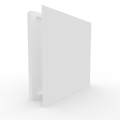 Empty box on a white background