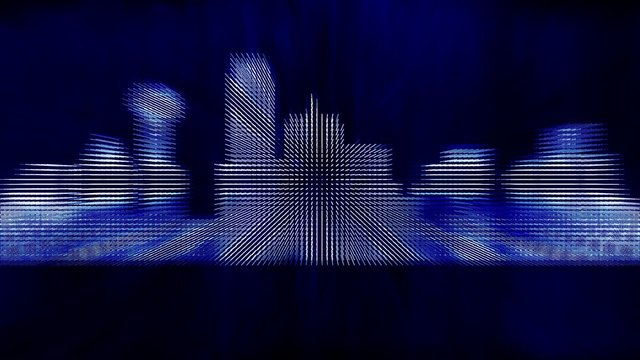 Dallas City Name Reveal Animation 3, blue