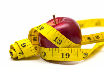 apple with metre