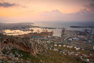 Container port Piraeus, Athens.