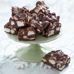Rocky road fudge