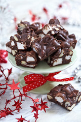 Rocky road fudge