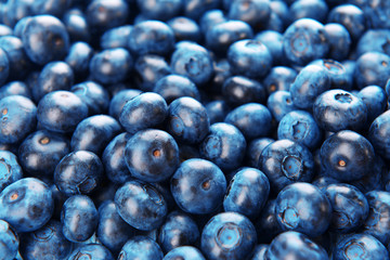 Delicious blueberries close-up