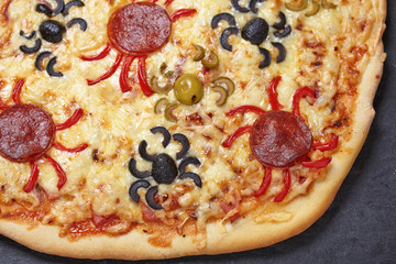 Spider pizza